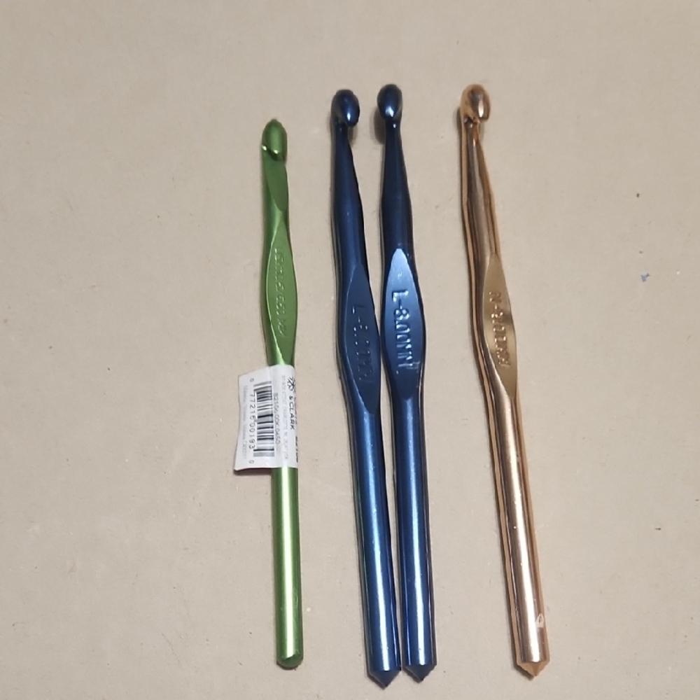 Set of Colorful Crochet Hooks
